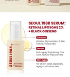 KSECRET SEOUL 1988 Serum : Retinal Liposome 2% + Black Ginseng 30ml