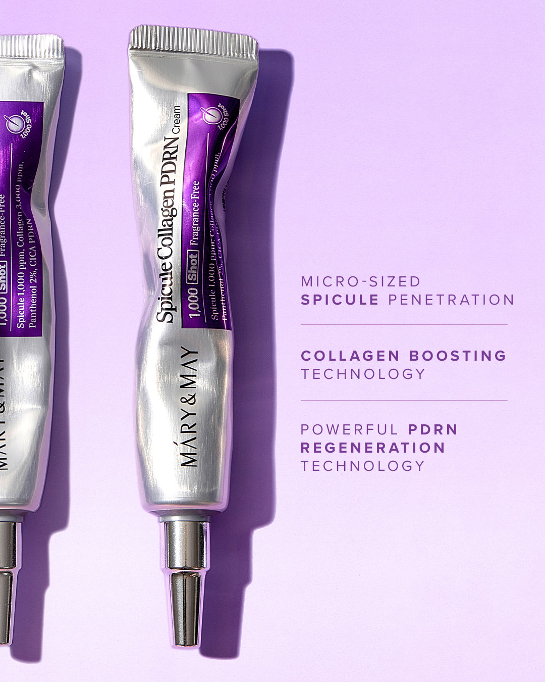 MARY & MAY Spicule Collagen PDRN Cream 15g ‏