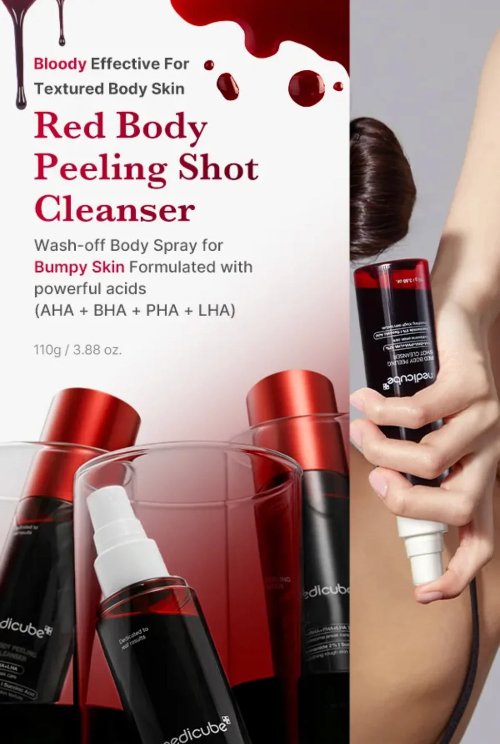 Medicube Red Acne Body Peeling Shot 110g