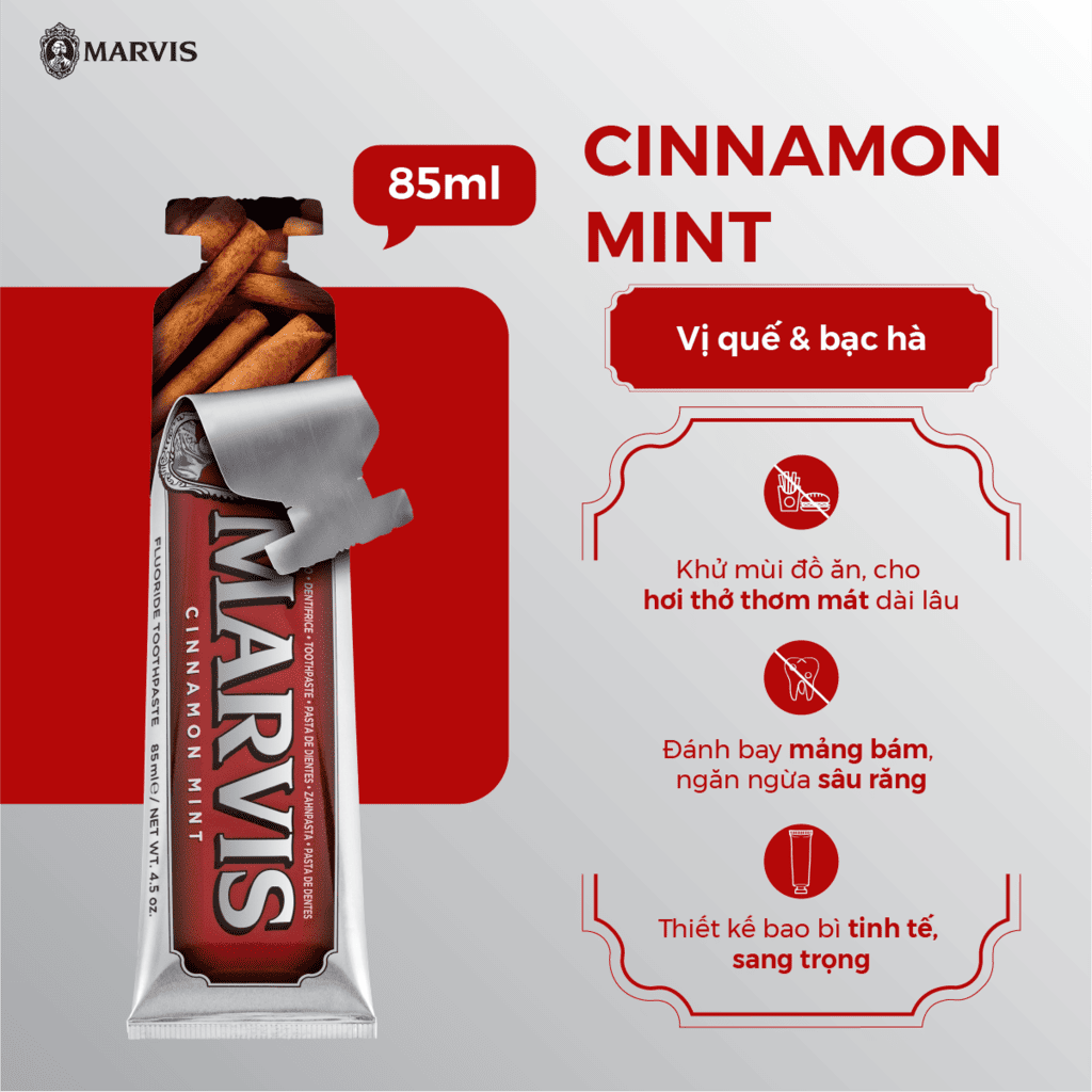 Marvis Cinnamon Mint Toothpaste 85ml‏