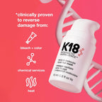 k18 biomimetic hairscience leave in molecular repair hair mask 15ml