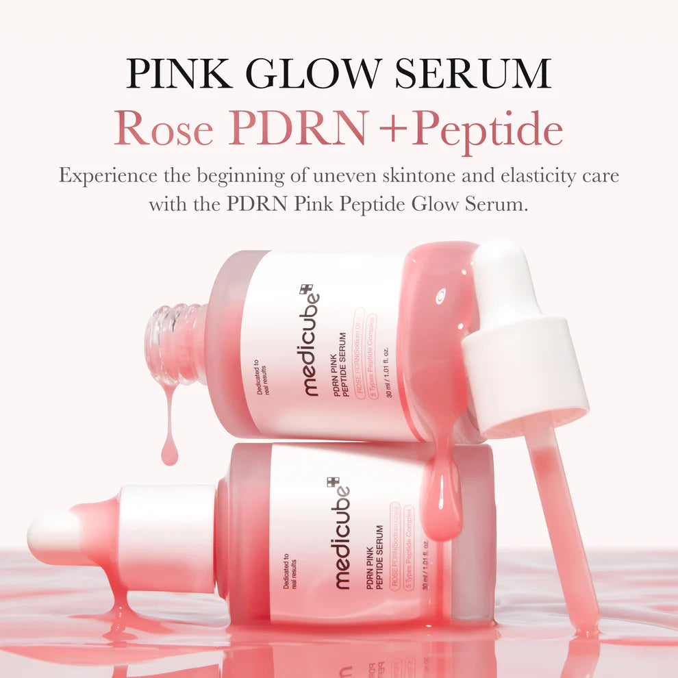Medicube PDRN Pink Peptide Serum, Pink Glow Serum 30ml