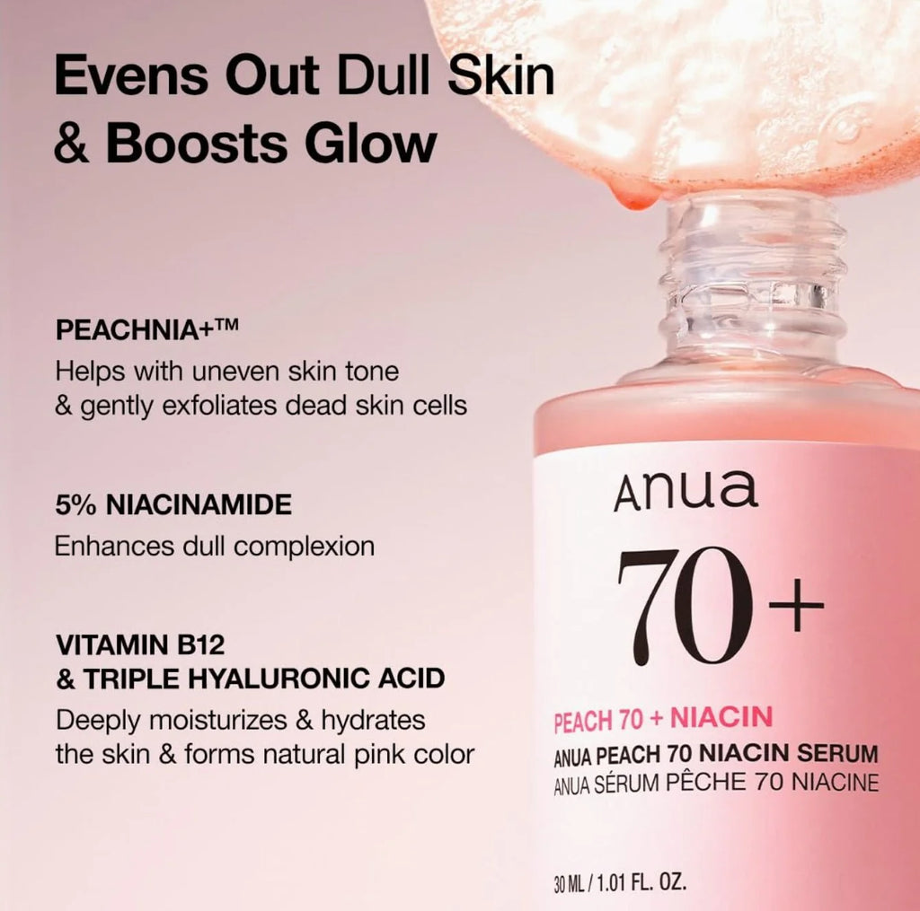 Anua peach 70 niacin serum 30ml