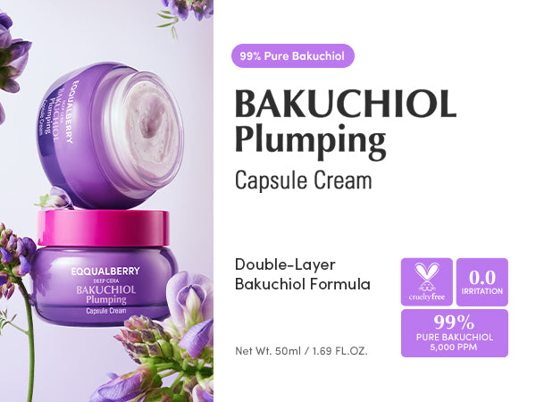 EQQUALBERRY  bakuchiol plumping capsule cream 50 ml