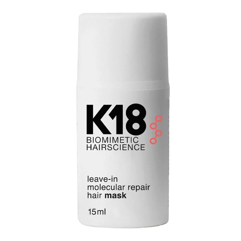 k18 biomimetic hairscience leave in molecular repair hair mask 15ml